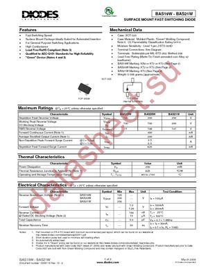 BAS20W-7 datasheet  